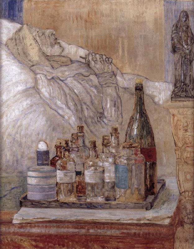 James Ensor My Dead mother china oil painting image